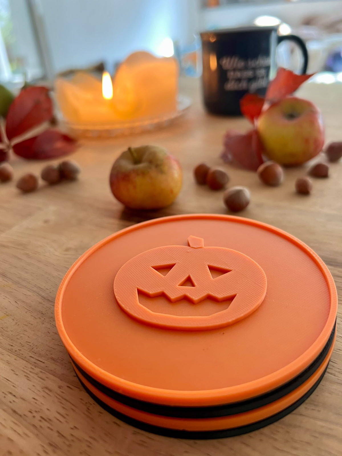 Halloween-Bierdeckel im 4er- und 8er-Set