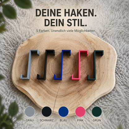 Alltags-, Multi-, Tür- und Möbelhaken 6er Set