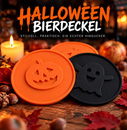 Halloween-Bierdeckel im 4er- und 8er-Set