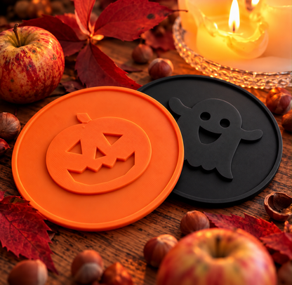 Halloween-Bierdeckel im 4er- und 8er-Set