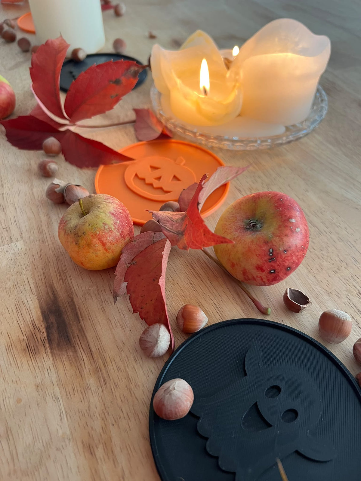 Halloween-Bierdeckel im 4er- und 8er-Set